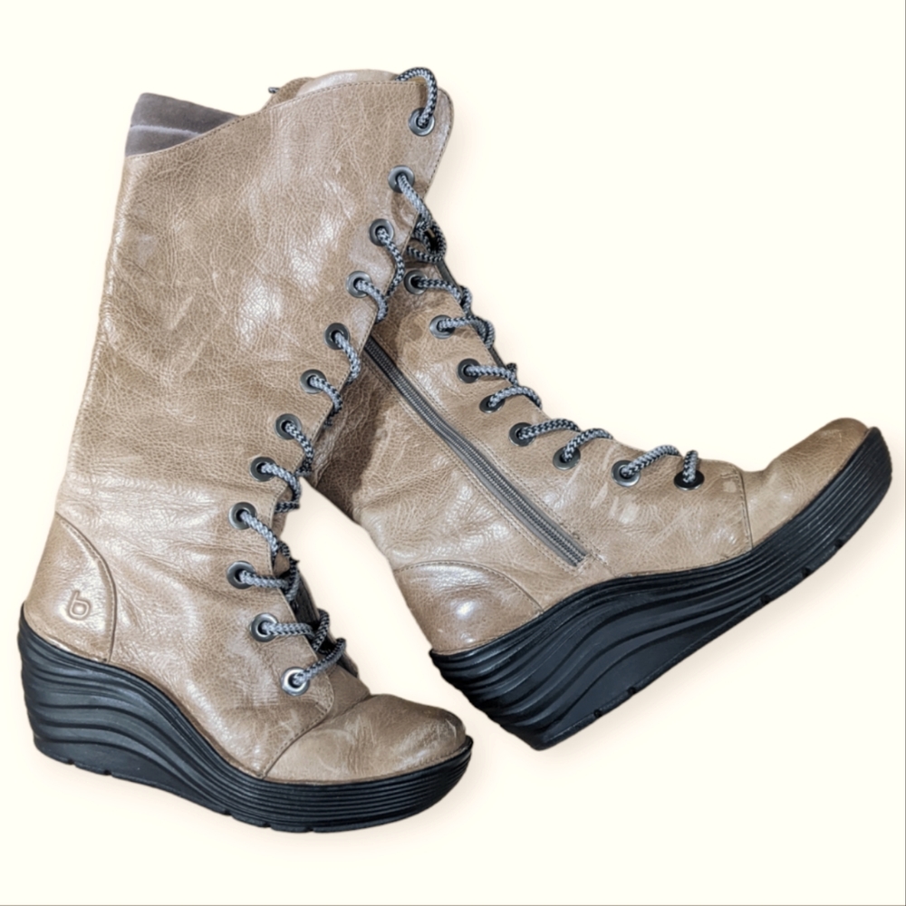 Bionica Culture lace up,inside zipper Boot sz 6